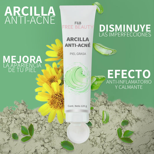Arcilla Anti Acne | Mascarilla para rostro