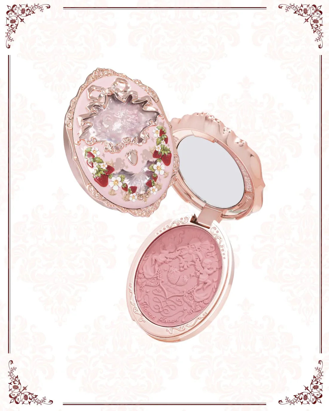 Strawberry Rococo Embossed Blush | Rubor en polvo