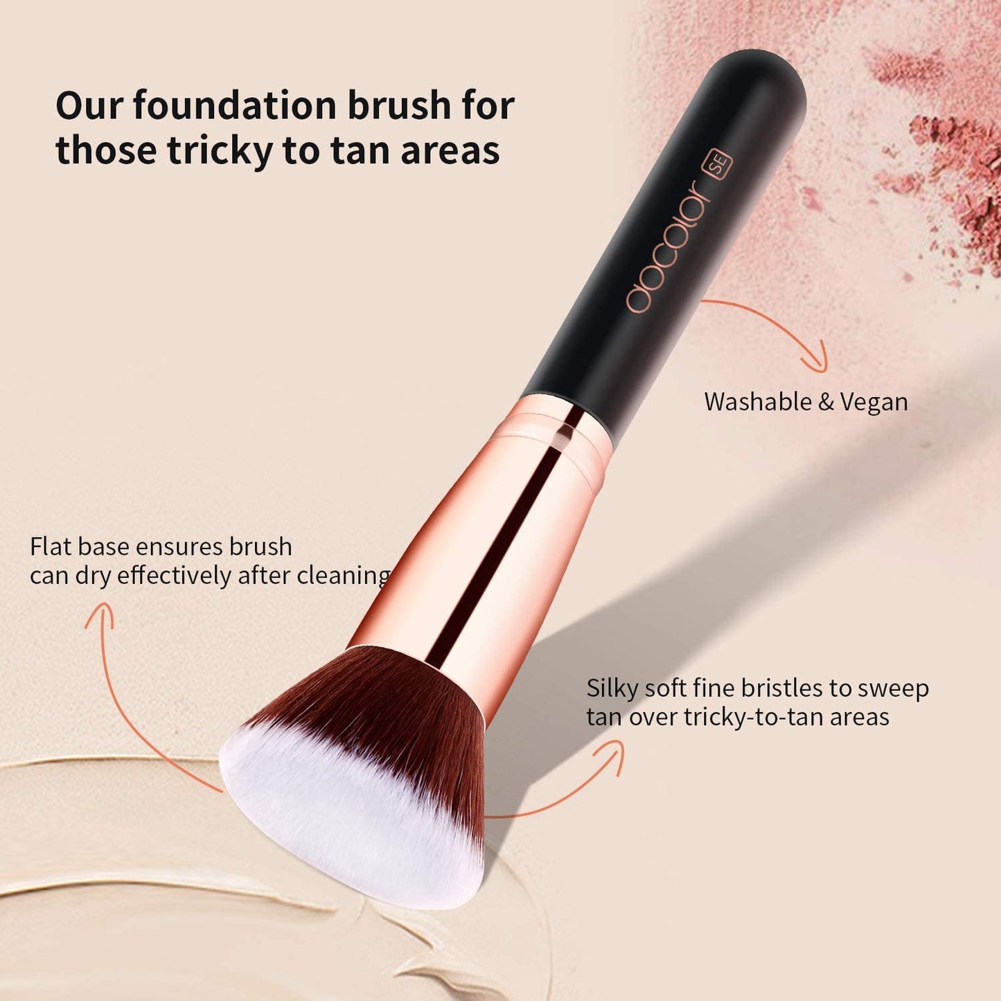 DC09 Flat Foundation Brush | Brocha para base