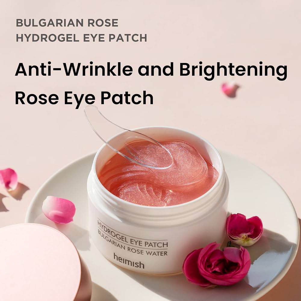Bulgarian Rose Water Hydrogel Eye Patch 60pcs | Parches para ojeras