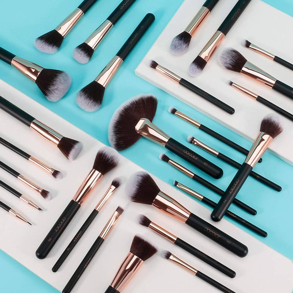 28 PC Rosegold Brush Set | Set de brochas