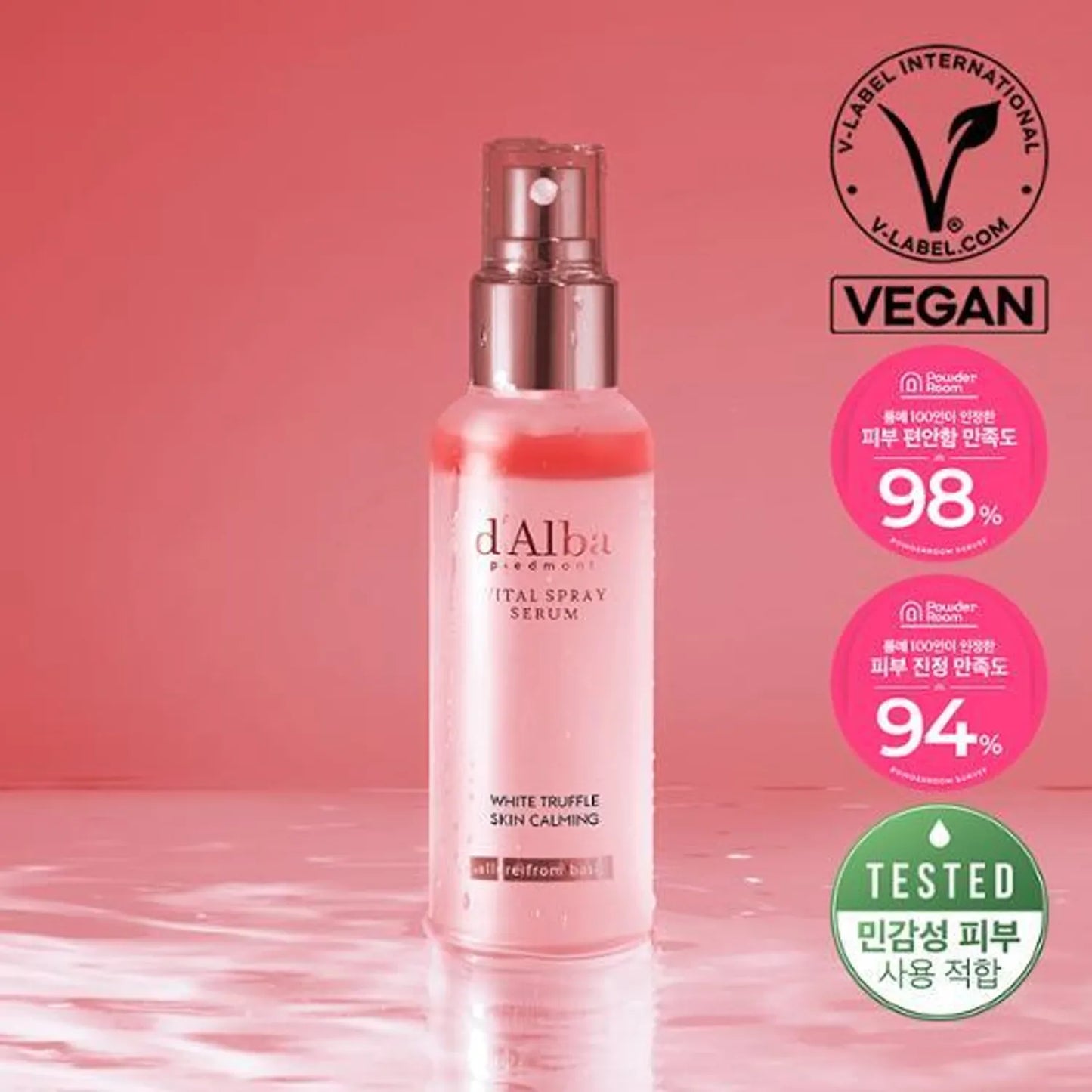 d'Alba White Truffle Vital Spray Serum | Suero facial en spray ultra hidratante