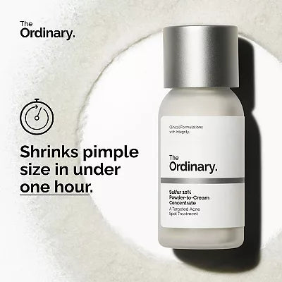 Sulfur 10% Powder-to-Cream Concentrate | Tratamiento para brotes