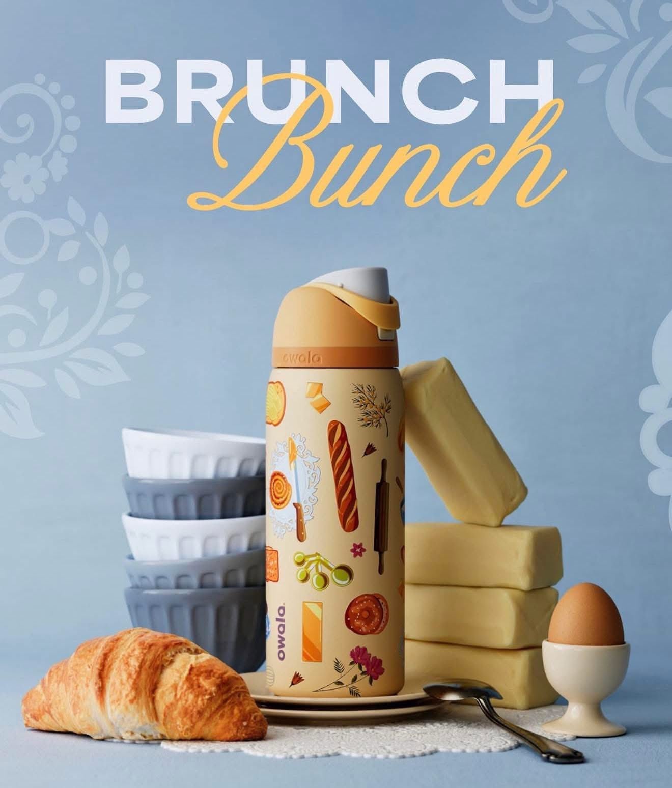 MUNCH BRUNCH | FreeSip 32 oz Water Bottle | Termo
