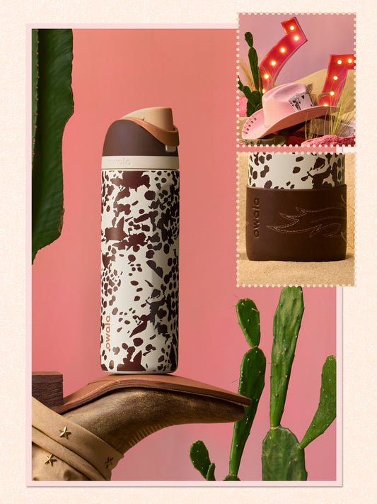 Cowgirl Core | EDICION LIMITADA WILD WEST | Freesip Water Bottle | Termo 24 oz