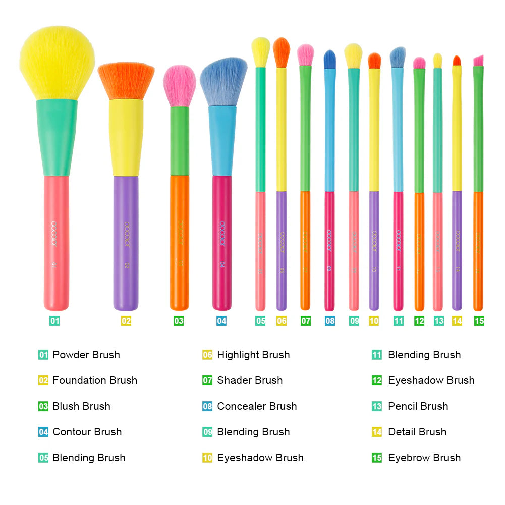 Dream Of Color 15pc Brush Set | Set de brochas 15pz