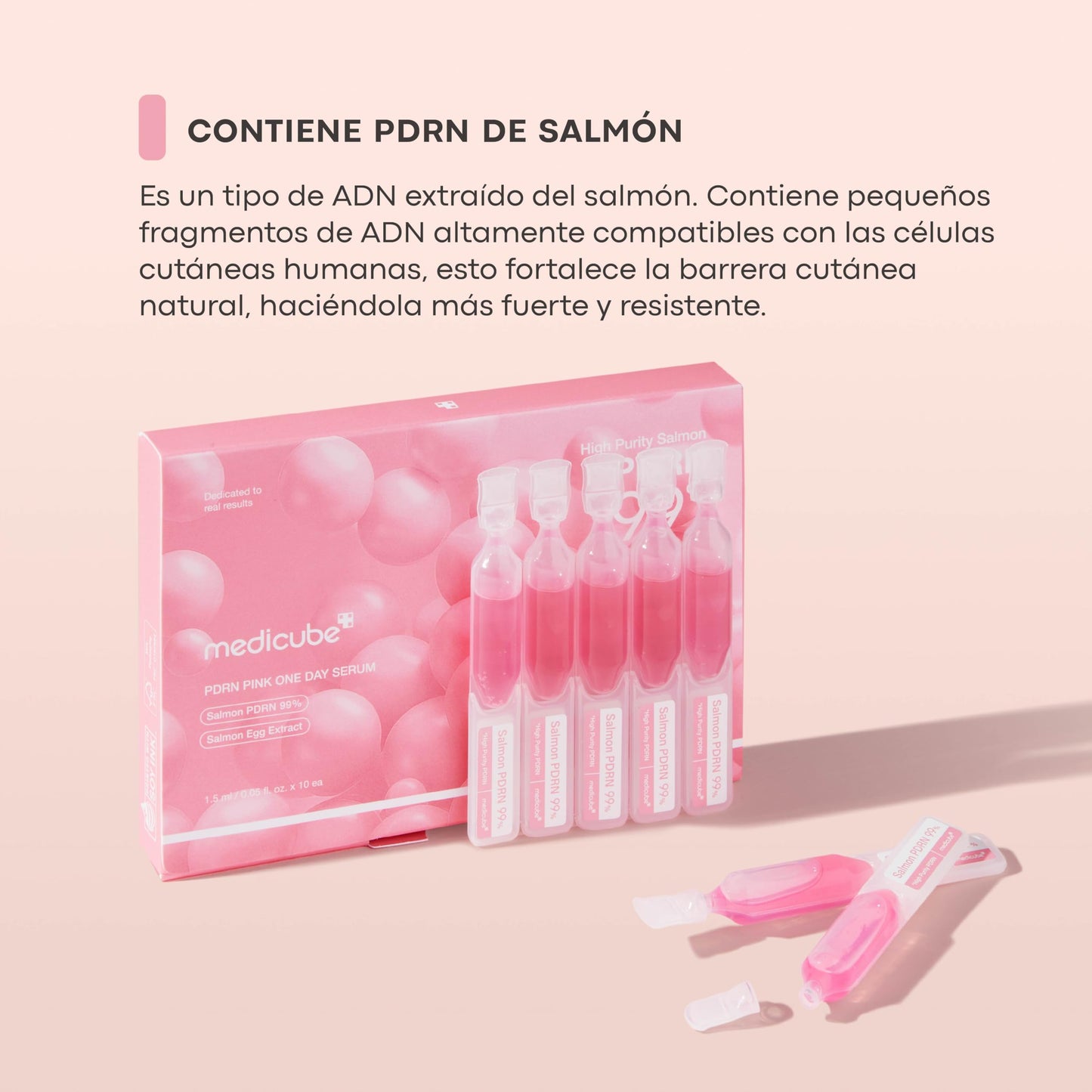 PDRN Pink One Day Serum 10 PCS | Ampolleta Hidratante y Antiedad