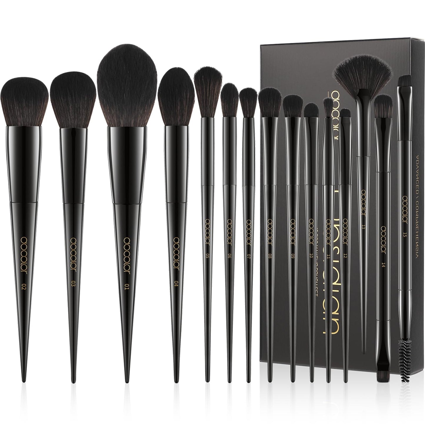 Obsidian 15 PC Brush Set | Set de brochas 15pz