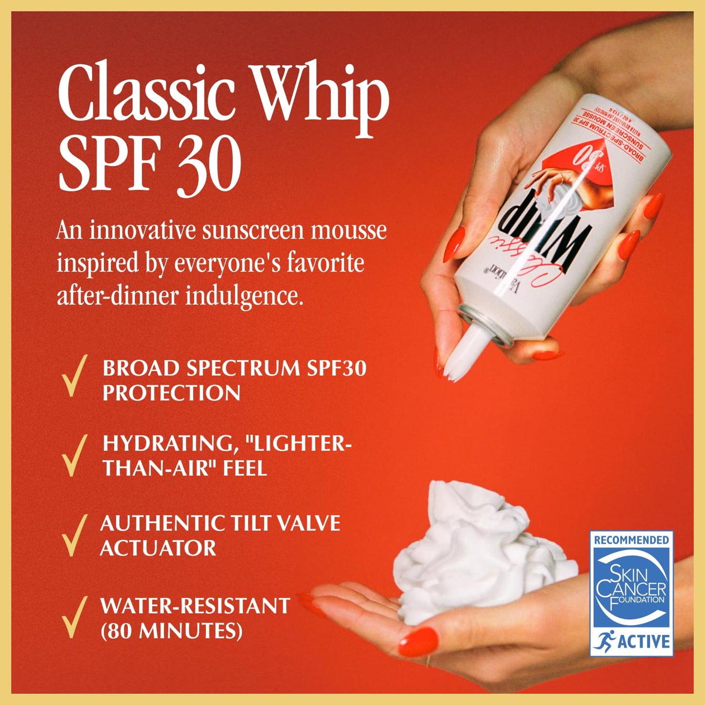 Classic Whip Sunscreen 30SPF | Protector solar