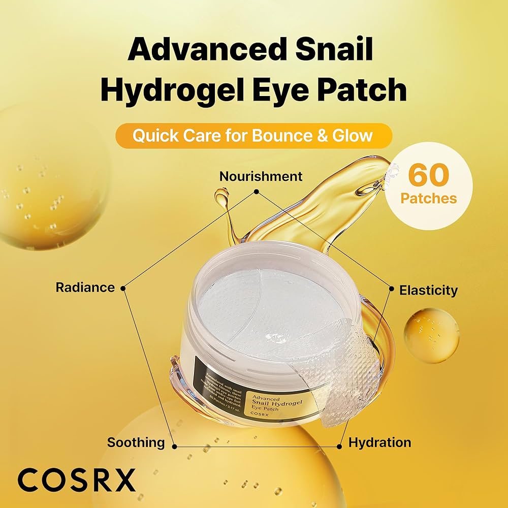 Advanced Snail Hydrogel Eye Patch 60pz | Parches para ojeras