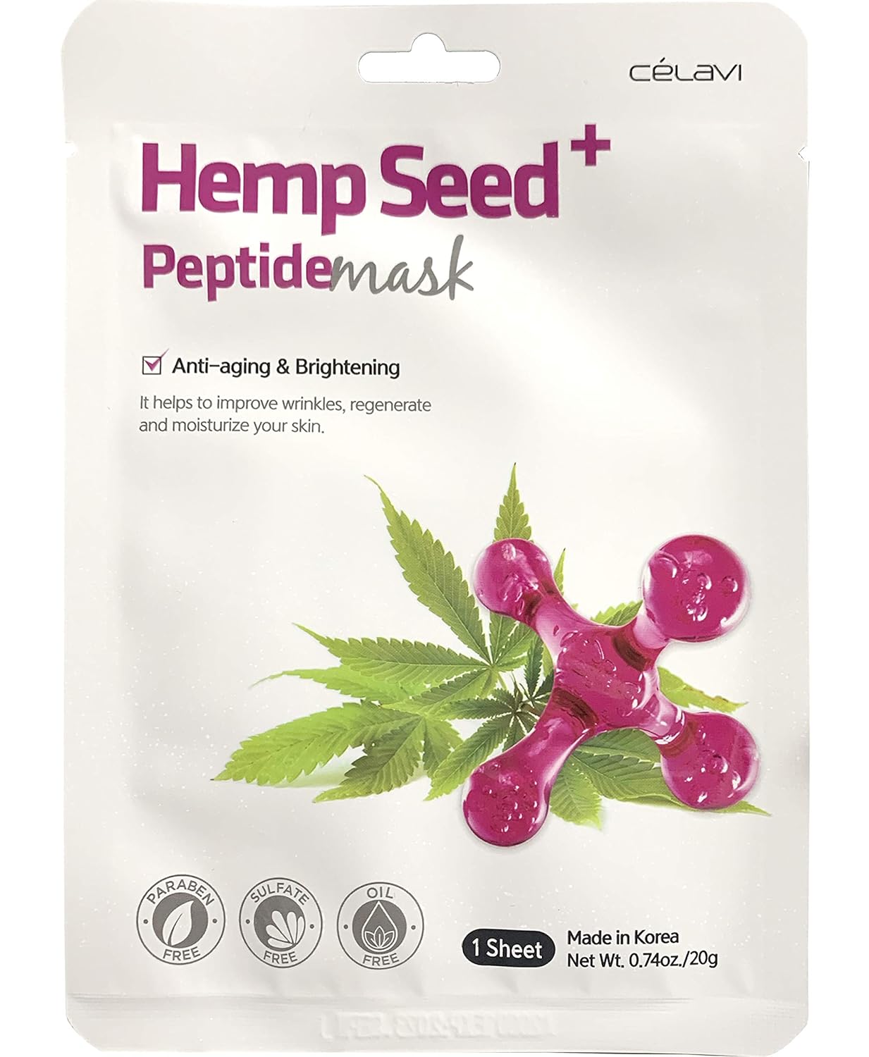 Hemp Seed Peptide Mask | Mascarilla para rostro