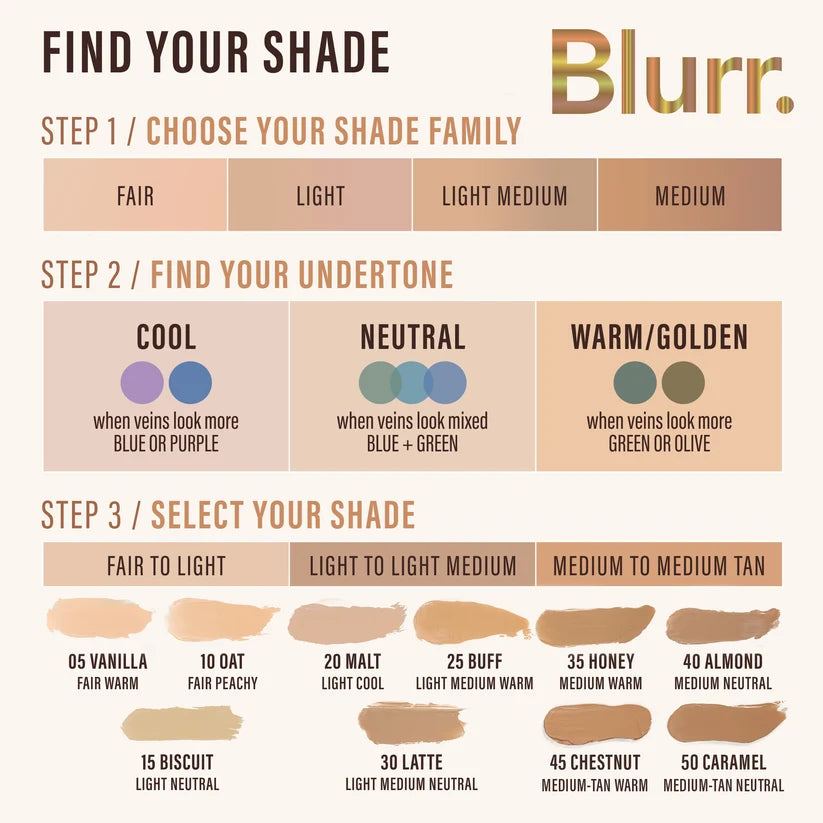 Blurr Soft Focus Foundation | Base de Maquillaje