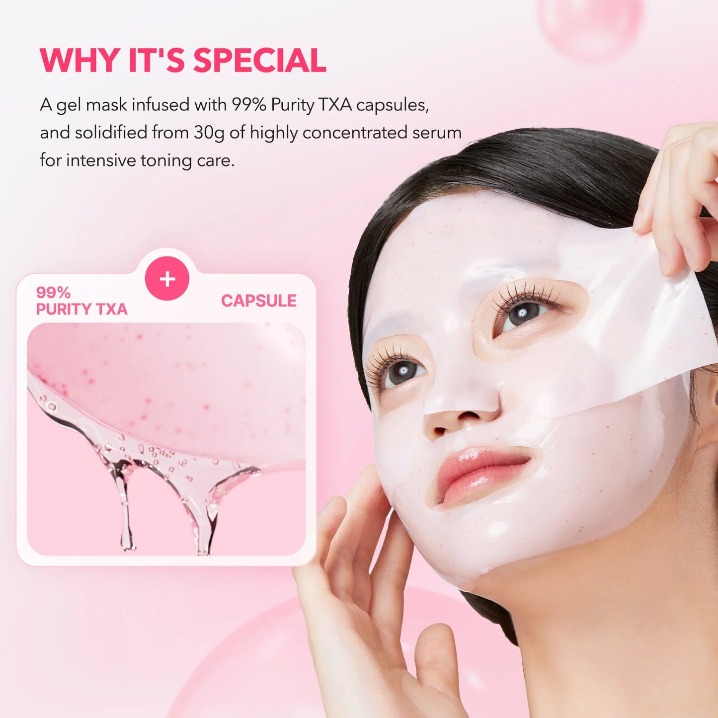 TXA Purity 99% Niacinamide Collagen Mask | Mascarilla | Elasticidad y Aclarante