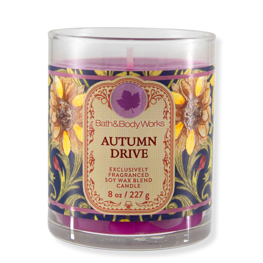 Autumn Drive 1 Wick Candle | Vela aromática de 1 mecha - 227 gr