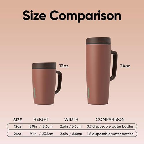 COZY COCOA  | Smoothsip Slider with Handle | Termo con asa 12 y 20 oz