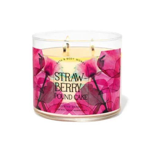 Strawberry Pound Cake Candle | Vela 3 mechas | 411gr