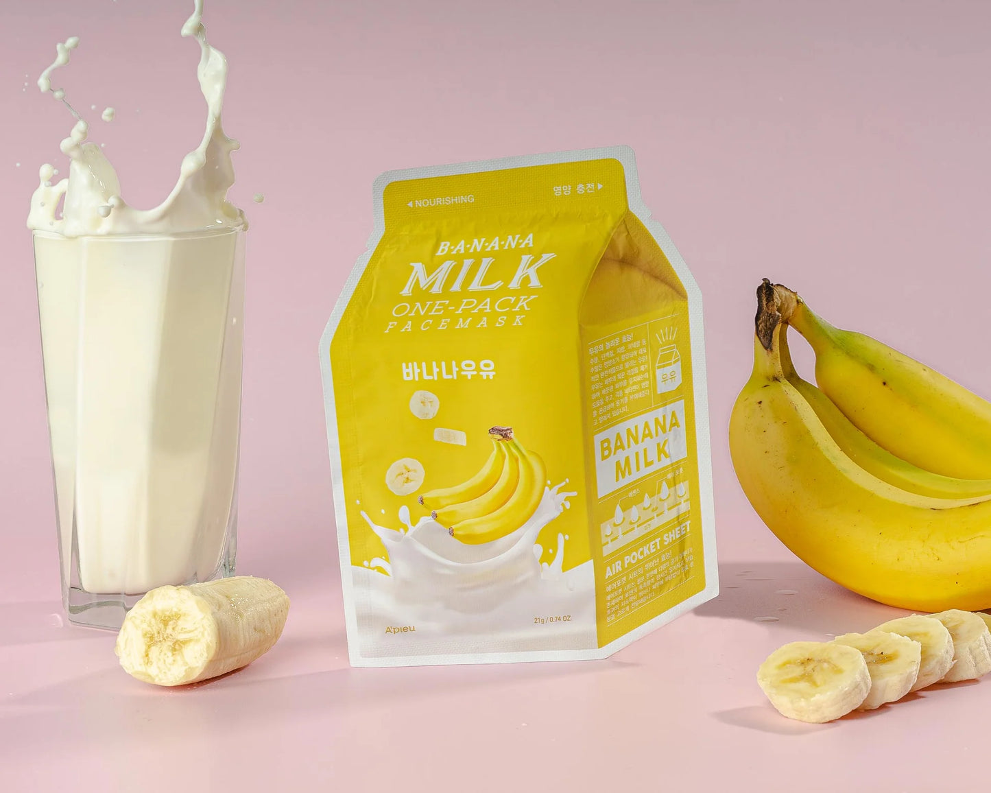 Banana Milk One-Pack Sheet Mask | Mascarilla