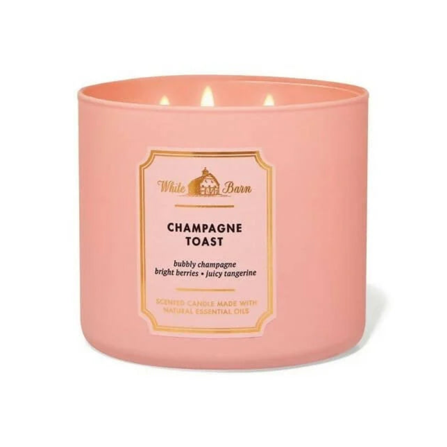 Champagne Toast Candle | Vela 3 mechas | 411gr