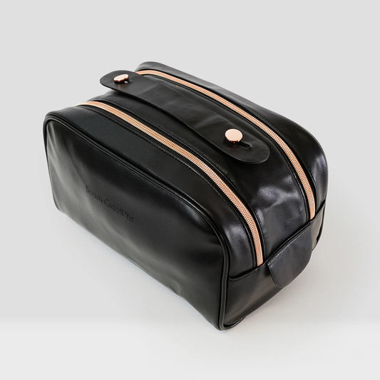 Black Cosmetic Glam Pouch | Cosmetiquera