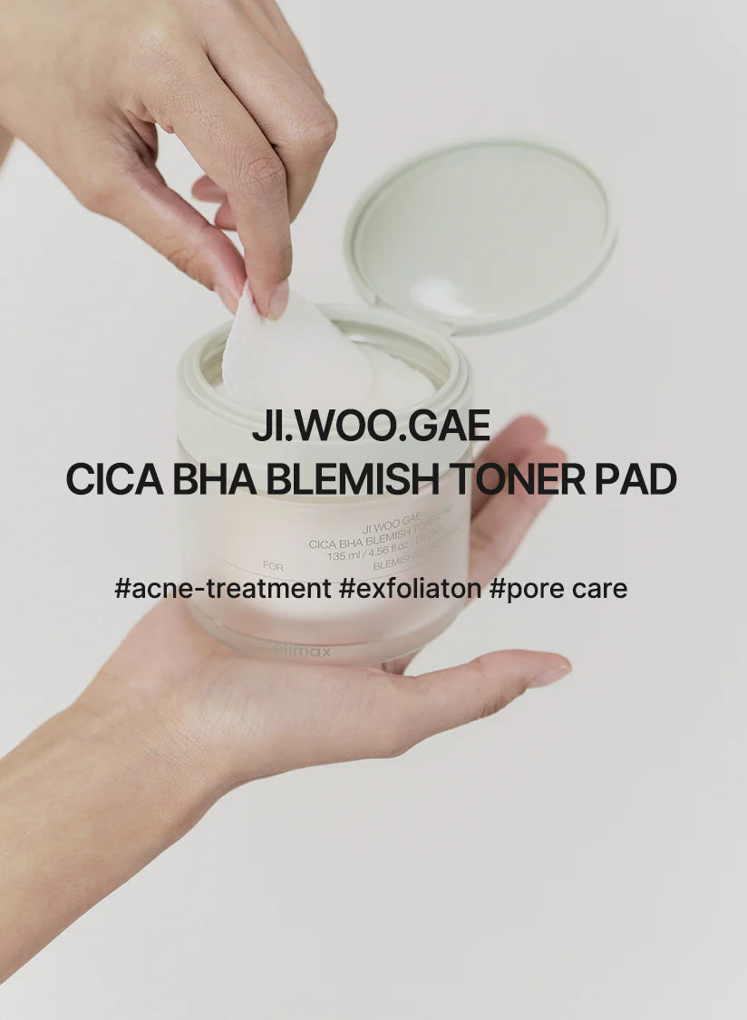 Ji Woo Gae Cica BHA Blemish Toner Pad | Tónico