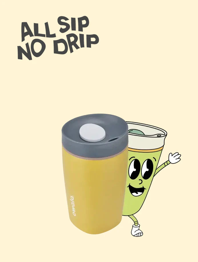 GOLDEN QUEST SmoothSip Slider Coffee Tumbler | Termo | 12 oz