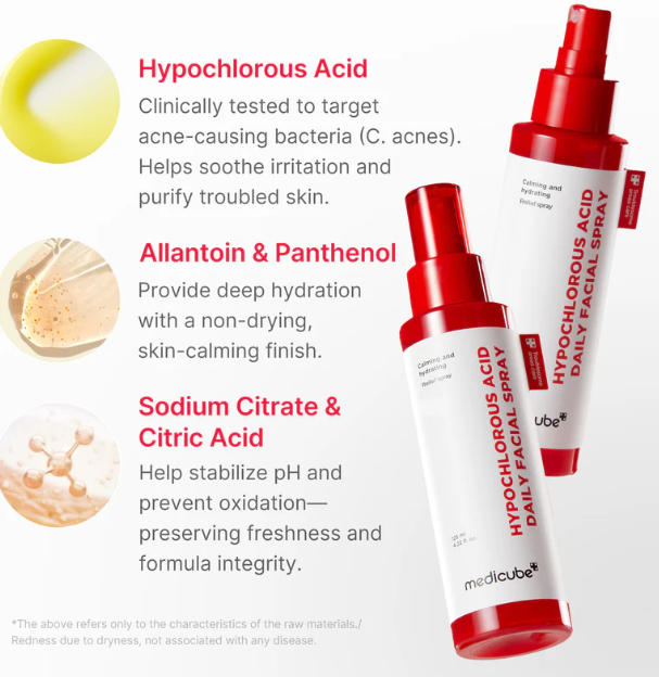 Hypochlorous Acid Power Soothing Spray | Spray calmante con ácido hipocloroso