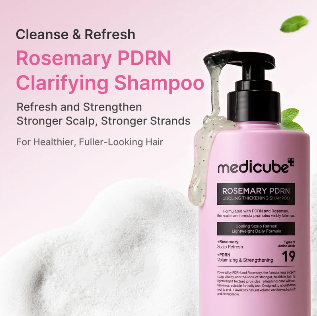 Rosemary PDRN Cooling Thickening Shampoo | Champú espesante refrescante con romero PDRN 5