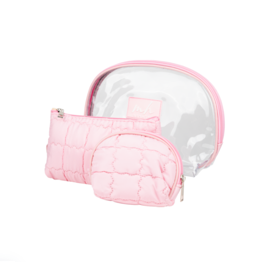 Set de 3 Cosmetiqueras NUVY | Color Rosa