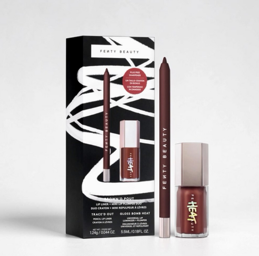 Brown'd Pout Lip Liner + Mini Lip Plumper Duo | Set mini Gloss y delineador