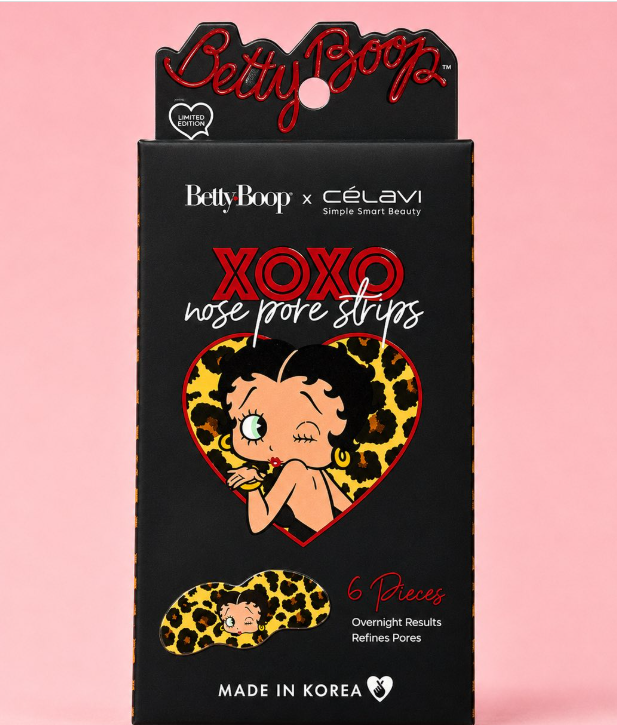 XOXO Nose Pore Strips x Betty Boop | Parches para espinillas de la nariz