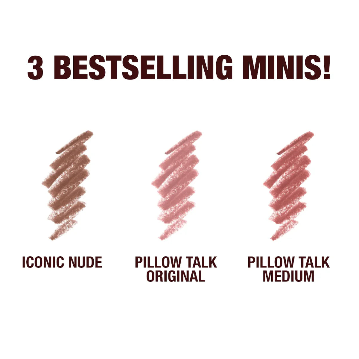 Mini Iconic Lip Cheat Lip Liner Trio | Set de delineador de labios