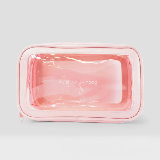 Clearly Pink Cosmetic Bag | Cosmetiquera transparente