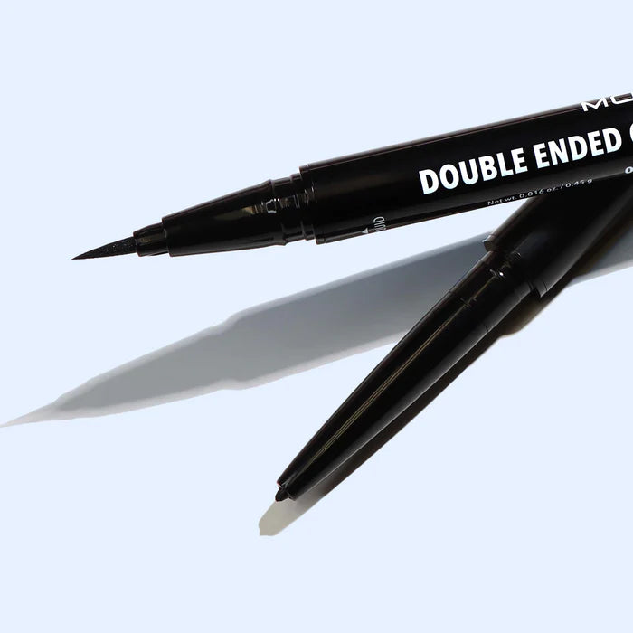 Double Ended Gel & Liquid Liner 001 Black | Delineador negro Doble Plumín y Lapiz para ojos