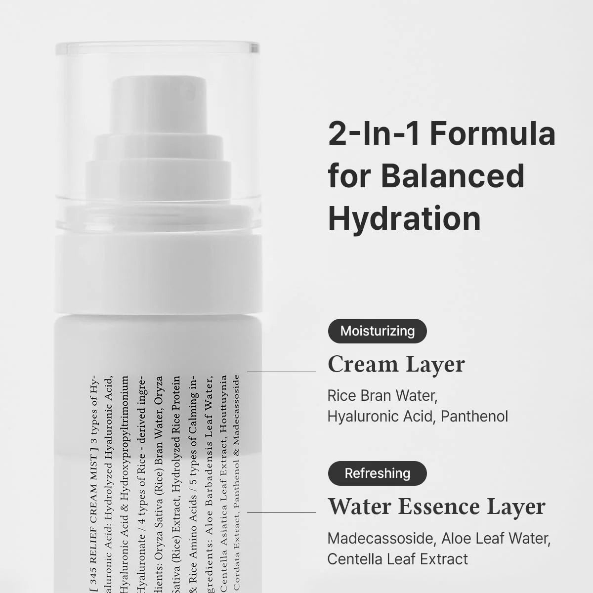 345 Relief Cream Mist | Bruma hidratante para rostro