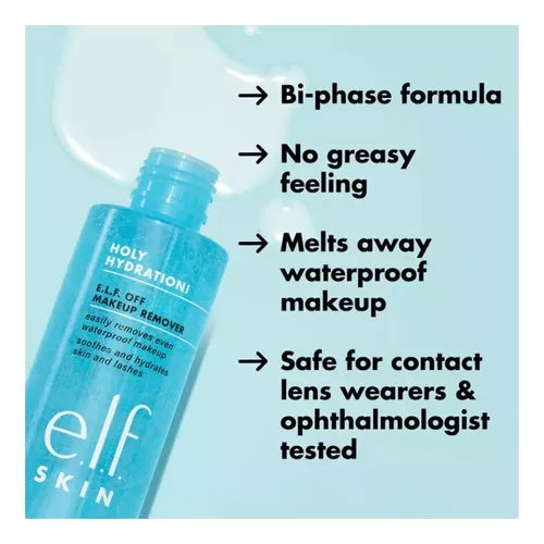 Holy Hydration! e.l.f. Off Makeup Remover | Desmaquillante Bifásico