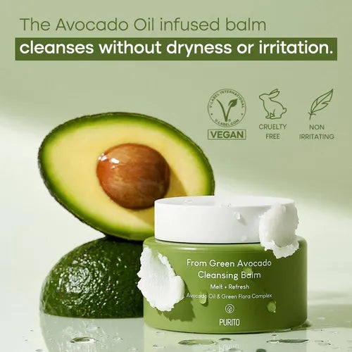 From Green Avocado Cleansing Balm | Bálsamo desmaquillante