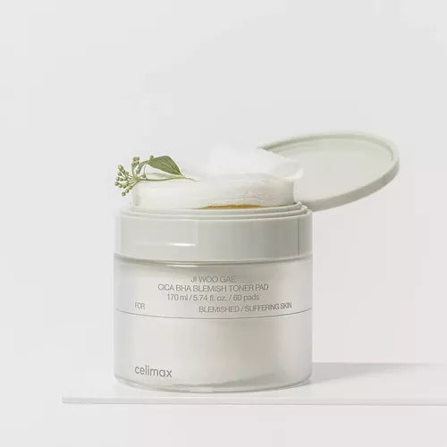 Ji Woo Gae Cica BHA Blemish Toner Pad | Tónico