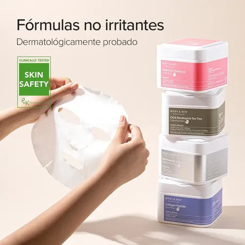 Hyaluronic Panthenol Hydra Mask 30ea | Paquete de mascarillas para rostro