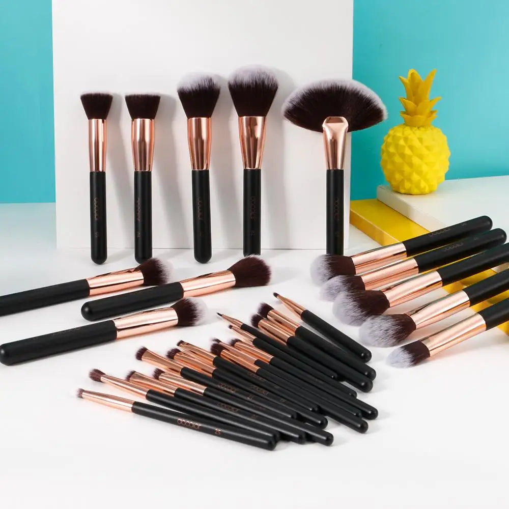 28 PC Rosegold Brush Set | Set de brochas