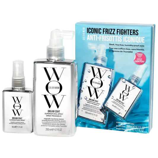 Dream Coat Iconic Frizz Fighters Hair Duo Value Set | Spray antifrizz para cabello