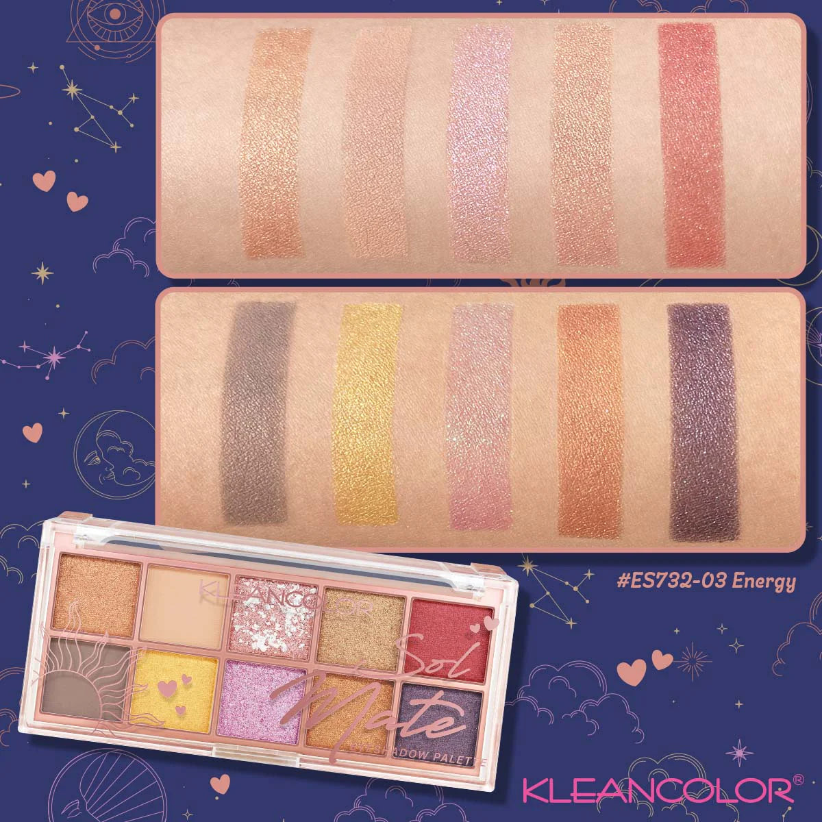 SolMate Eyeshadow Pallete | Energy | Paleta de sombras