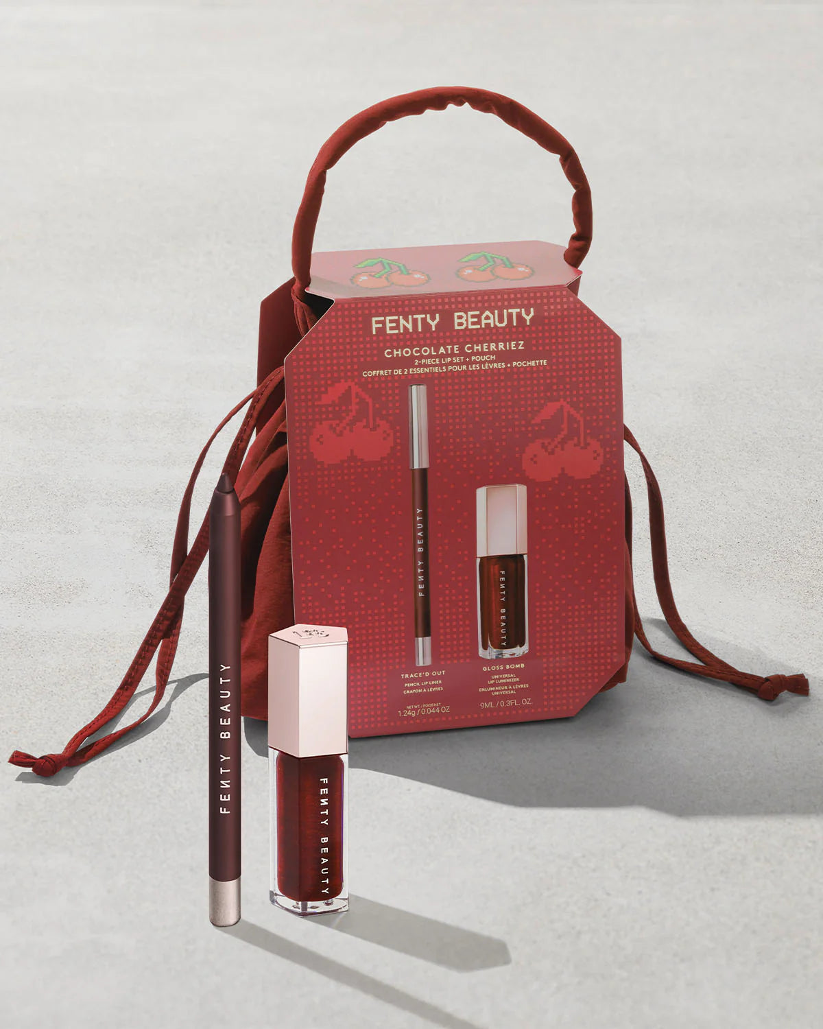 Chocolate Cherriez 2-Piece Lip Set + Pouch | Set de labiales | EDICIÓN ESPECIAL