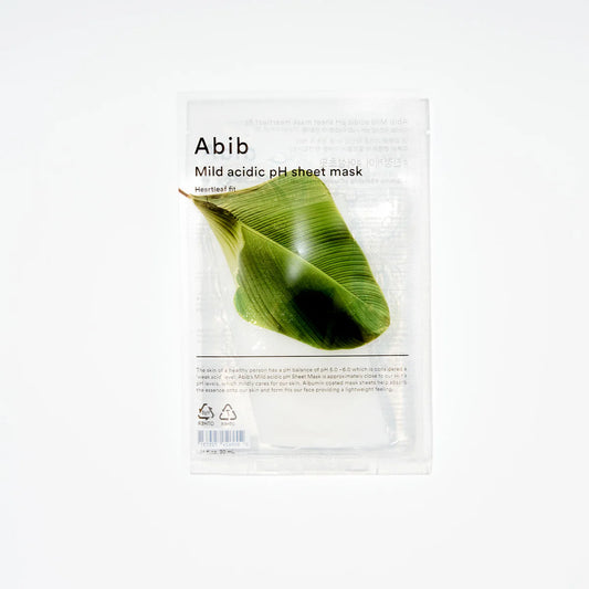 Mild acidic pH sheet mask Heartleaf Fit | Mascarilla para rostro