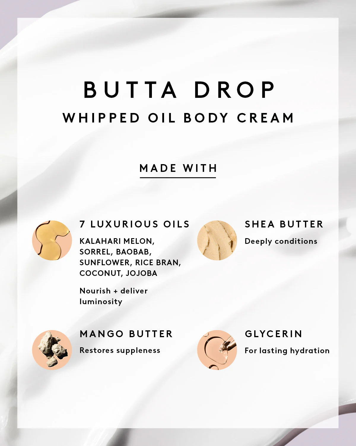 Butta Drop Whipped Oil Body Cream | Crema corporal