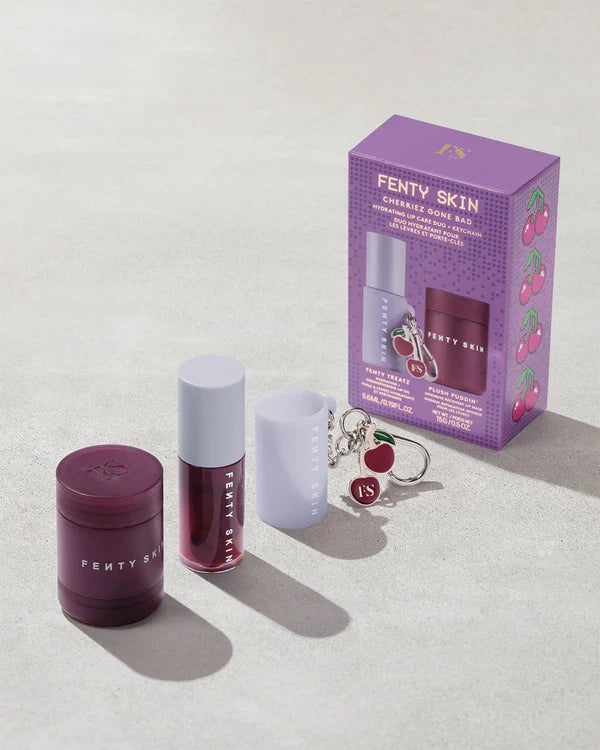 Cherriez Gone Bad Hydrating Lip Care Duo + Keychain | Set de Lip Oil y Mascarilla para labios