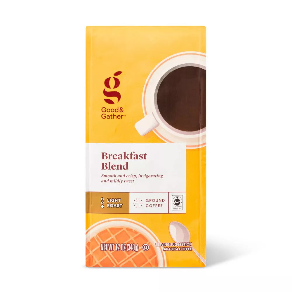 Breakfast Blend Light Roast Ground Coffee | Café Molido