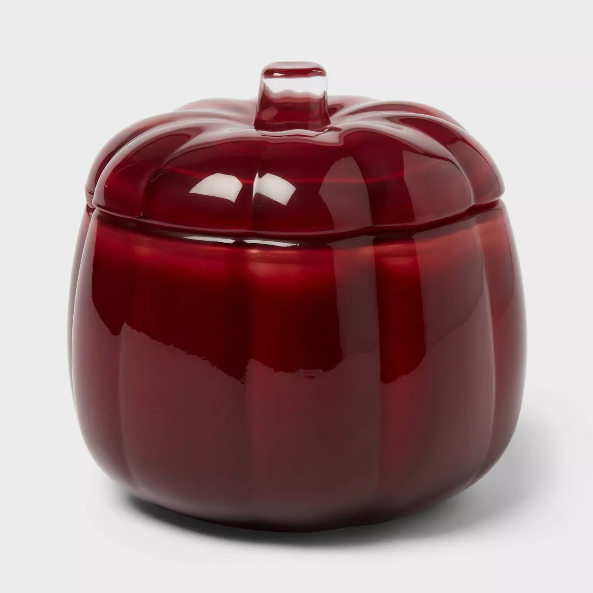 WARM CIDER AND CINNAMON Lidded Glass Pumpkin Jar Candle - Threshold™ | Vela de 2 mechas 20 oz