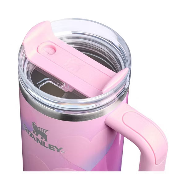 Stanley Valentine's Day  | Powder Pink Heart Gradient Flowstate Quencher Tumbler | 30 oz | Termo
