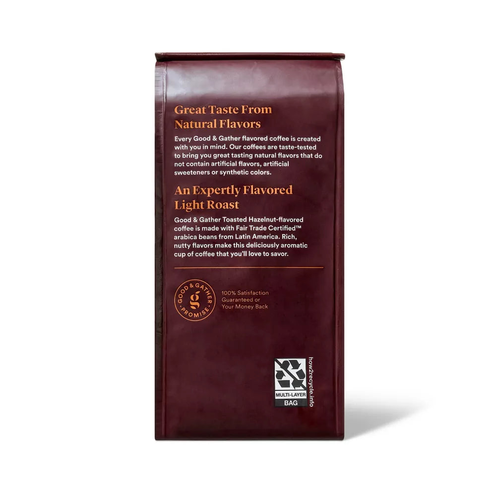 Hazelnut Decaf Bagged Light Roast Ground Coffee | Café Molido | DESCAFEINADO