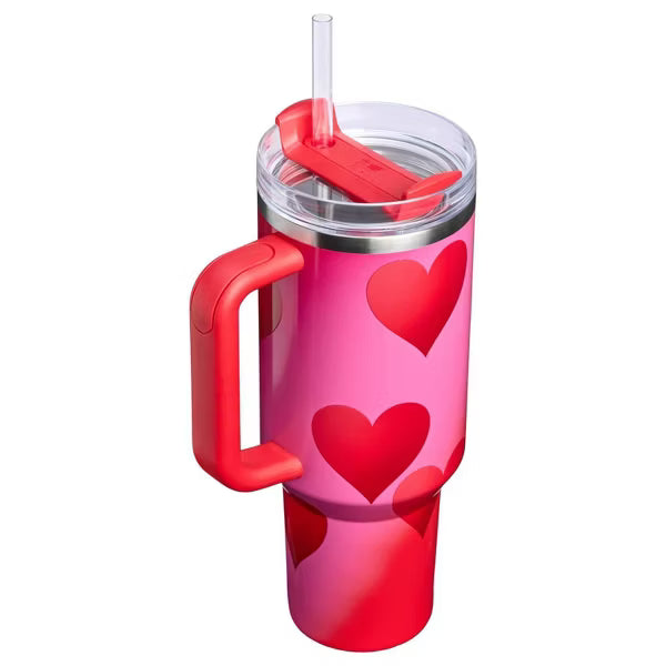 Stanley Valentine's Day | Quencher Tumbler Rouge Heart Gradient | 40 oz  | Termo